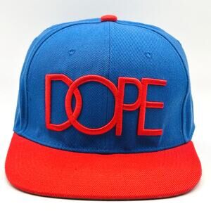DOPE Logo Snapback Hat Cap Baseball Multicolor One Size Adjustable